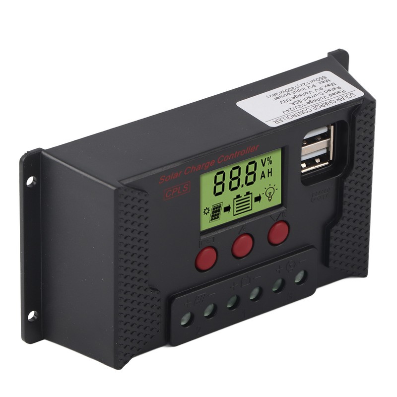 12V/24V Solar Charge Controller 50A PWM Intelligent Battery Charging Regulator