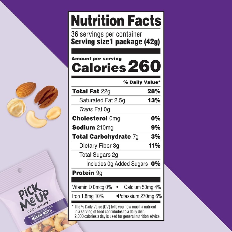 Staples Pick Me Up Provisions Roasted & Salted Mixed Nuts,