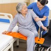 Slide Transfer Board with Two Hand Cutouts for Wheelchair, Bed,