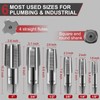 6 PCs Pipe Tap Set - Precision Carbon Steel NPT