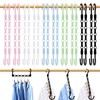 10 Clothes Hangers Space Saving Clothes Hangers with Double Hooks