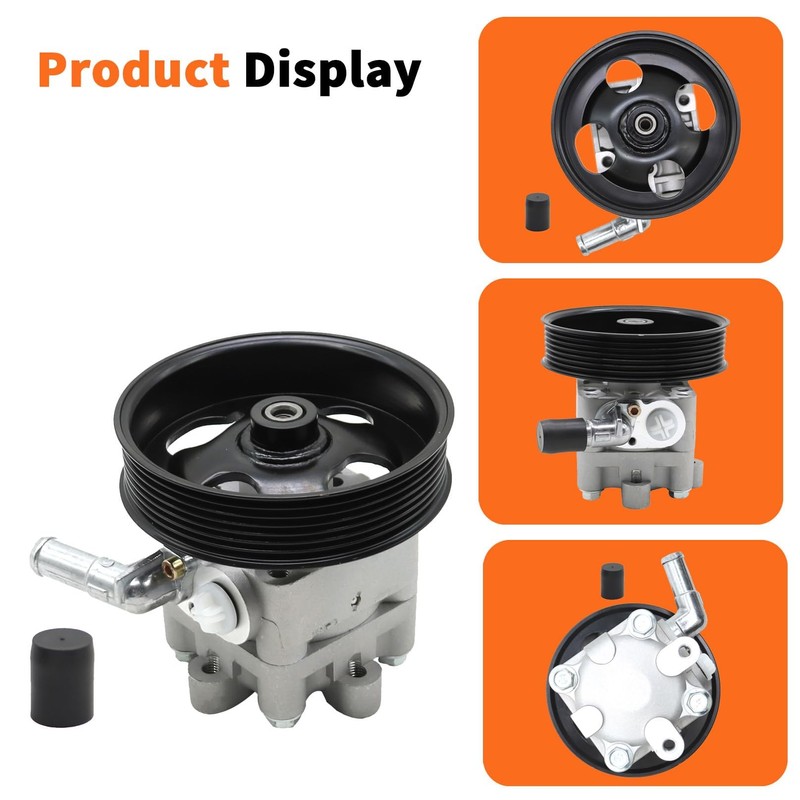 Aspaton Power Steering Pump with Pulley Compatible with 2007-2012 Altima