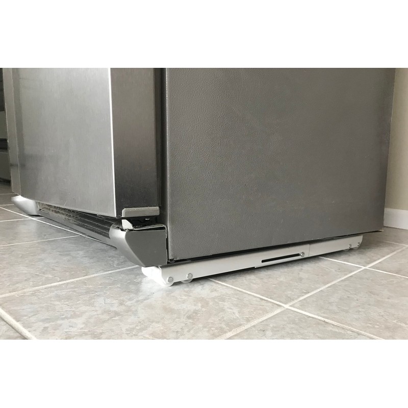 Shepherd Hardware 9601 Stamped Steel Adjustable Appliance Rollers, 2-Pack