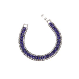 Shiny Rhinestone Classic Tennis Bracelet Multicolor Fashion Bracelet for Women, one size, Zinc, no gemstone