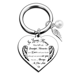 Sympathy Gifts for Loss of Mom Memorial Keychain for Loss of Mother Condolence Bereavement Gifts for Loss of Mother in Memory of Mom - You Are Always by My Side - Key Ring