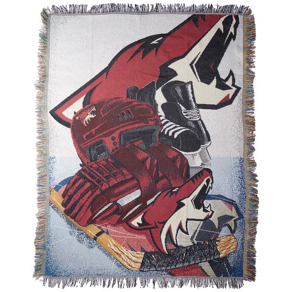 Northwest NHL Arizona Coyotes Unisex-Adult Woven Tapestry Throw Blanket, 48" x 60", Home Ice Advantage