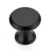 Ravinte 15 Pack Matte Black Kitchen Cabinet Knobs, Solid Black