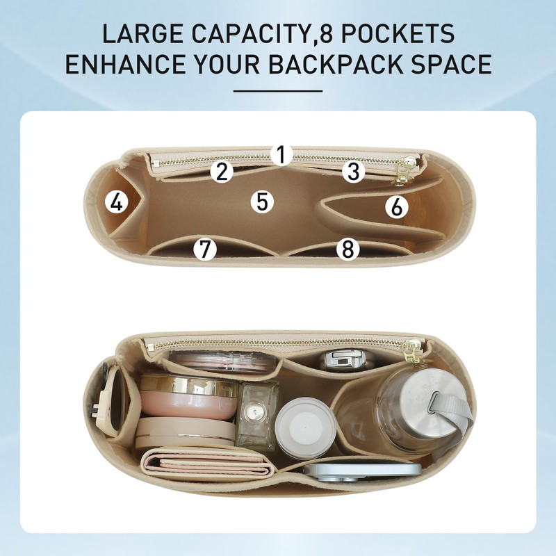 Doxo Backpack Organzier Insert Compatible with Longchamp Le Pliage Bag