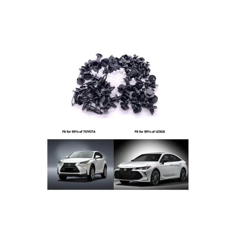 US 100 Car Body Plastic Trim Retainer Fastener Clips Push