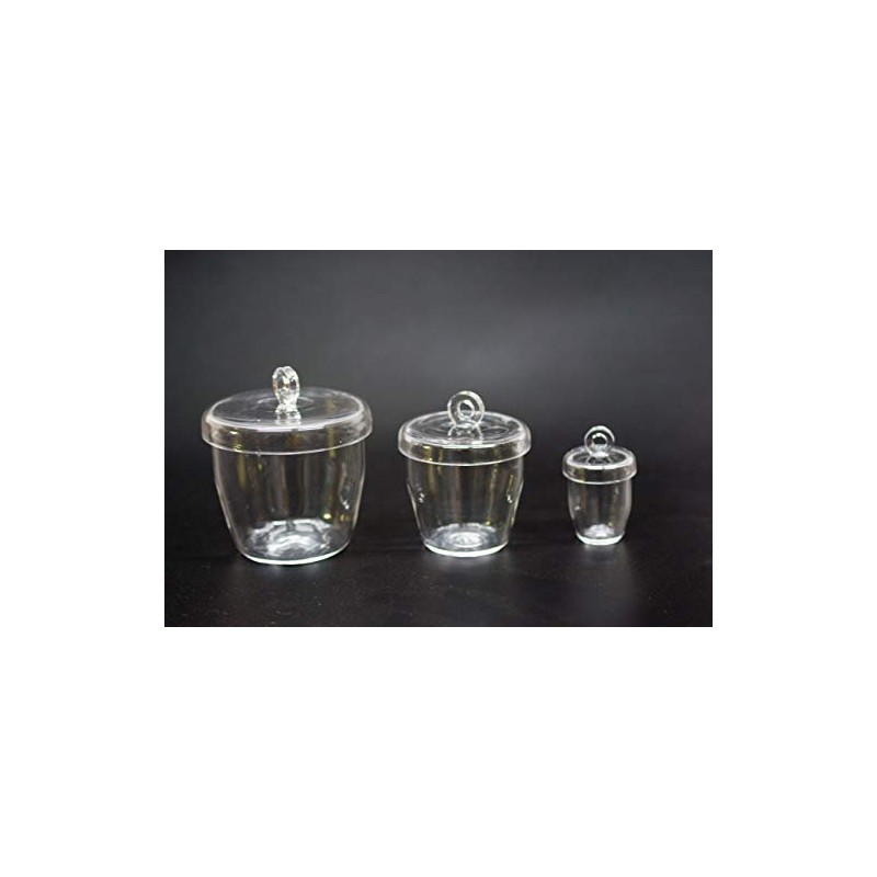 Quartz Crucibles Lab Crucible with Lids (10 ml, 50 ml,