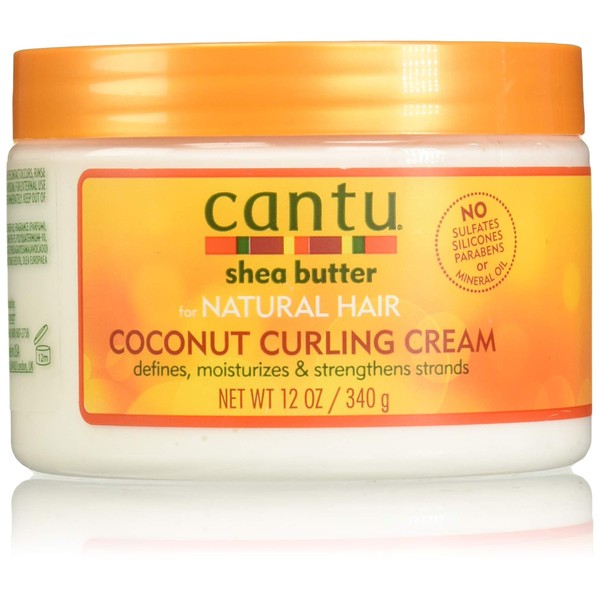 Cantu Shea Butter Coconut Curling Cream, 12 Ounce (Pack of 7)