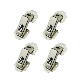 GEFONG 90 Degree Cabinet Flap Embed Hinges with Hydraulic Damper for Kitchen Camper Van Motorhome Caravan Hanging Cabinet Doors Cupboard Wardrobe Furniture Door Folding Hinge 4 Pcs