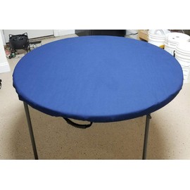 Playezze Felt Poker Table Cover for 36, 48, 60, or 72 Round Table Made to Order in USA (Blue) 60 inch Round