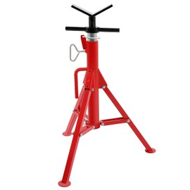 KUAFU V-Head Jack Stand Adjustable Height 28"-52" Folding Pipe Stand 2500 lbs Load Capacity Portable Steel Stability Stand