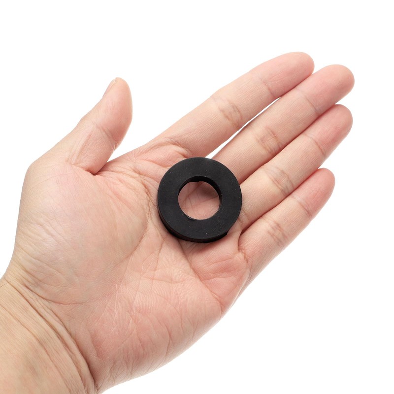 sourcing map 8 Pcs Solid Nitrile Rubber Flat Washer DN65