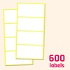 100 x 50 mm, 600 Pack, Matte White Sticky Labels