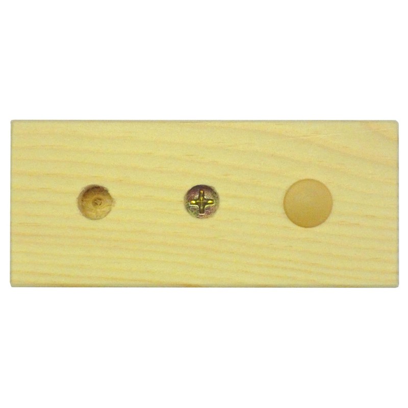 Dandribis C-AC1009-BP Hole Cap, 0.4 inches (10 mm), Dark Brown,
