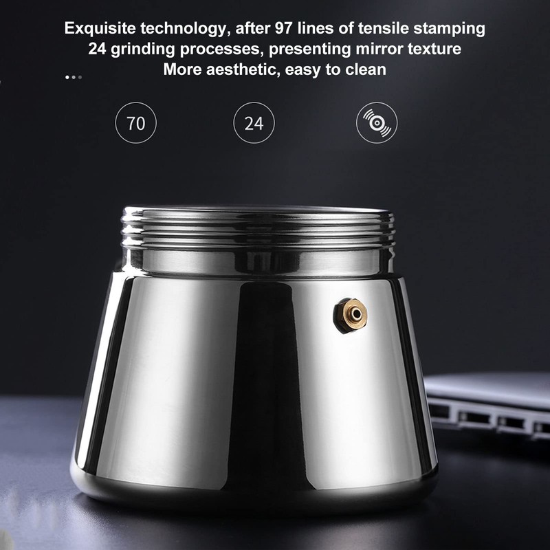 Zooke Classic Stovetop Espresso and Coffee Maker, Stovetop Espresso Maker