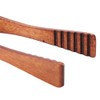Bamboo Toast Tongs, Wooden BBQ Serving Tong Portable Toast Tongs