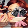 Makeup Brush Set with Soft Bristles for Foundation, Powder, Blush,