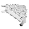 Napkin Holder European Style Metal Hollow Flower Pattern Paper Tissue