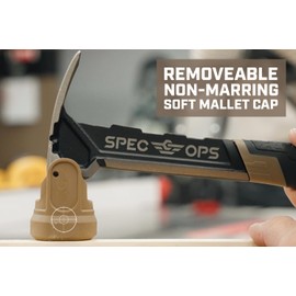 Spec Ops Tools Nailing Hammer, 16 oz, Rip Claw, Smooth Face, Shock-Absorbing Grip, 3% Donated to Veterans