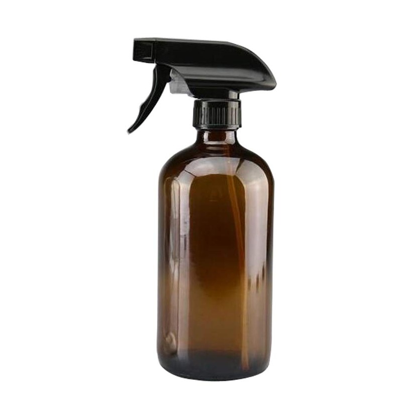 Leere Braunglas-Sprühflasche - Großraumbehälter Langlebiger schwarzer Sprühnebel-Sprayer für ätherische Öle
