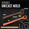 Precision Dead Blow Hammer, Small 2lb Durable Unicast Deadblow Mallet,