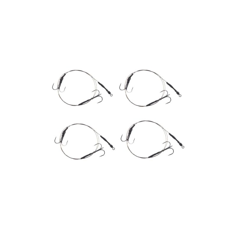 HAWKRIDGE - 4 x Predator BARBED Pike Snap Tackle Double