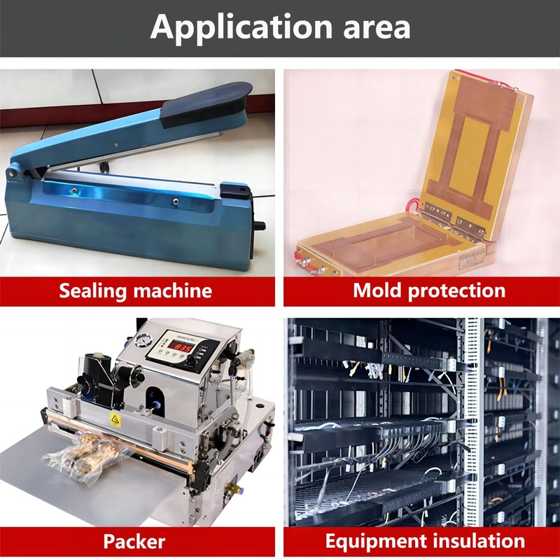 Qrity Teflon Tape, High Temperature Tape, 150 mm x 10
