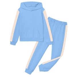 Fuermos Girls Outfits Fashion Sweatshirts and Sweatpants Long Sleeve Shirts and Pants Set Girl Clothes Size 7-8