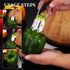 3 PCS Bell Pepper Corer, Multifunctional Fruit and Vegetable Core
