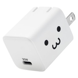 Elecom Type-C 30W Mini USB PD Compatible, GaN II Foldable Plug PPS Shirochan MPA-AC10230WF