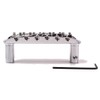 Alnicov Chrome Adjustable Saddle Bridge with Thimbles for Mustang Jaguar