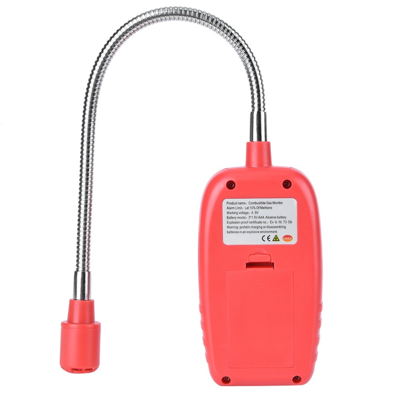 WT8820 Portable Combustible Gas Detector Leakage Natural Gas Sensor Alarm