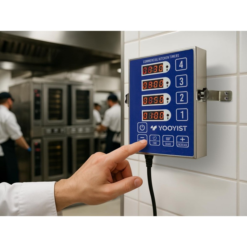 Precision Kitchen Timers for Cooking – 4 Channel Commercial Kitchen