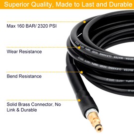 High Pressure Washer Replacement Hose for Karcher K2 K3 K4 K5 K6 K7 High Pressure Cleaner Hose, Click Type Plug Quick Connector and Release