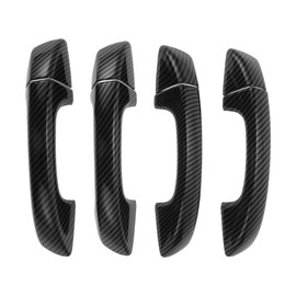 Motoforti Car Door Handle Cover Trim, Side Door Handle Cover, for VW Golf MK6 2009-2012, ABS Carbon Fiber Black 1 Set