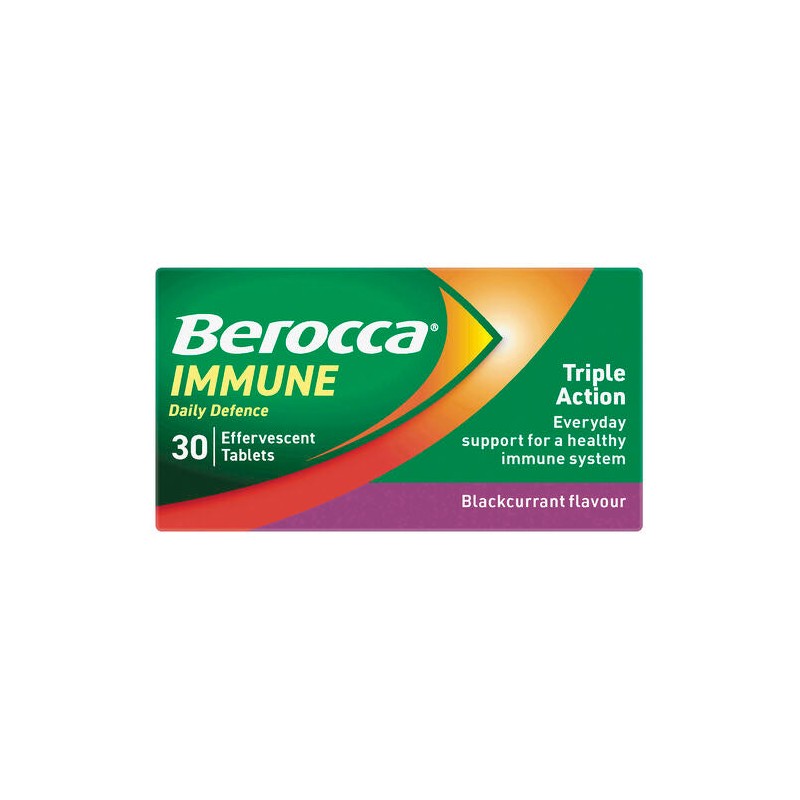 Berocca Immune Daily Defence Vitamin C, D and Zinc, Blackcurrant