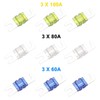 RECOIL MFH13 3-Way Mini-ANL Fused Distribution Block, 3 X 0/2/4
