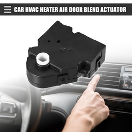 Motoforti Car HVAC Heater Air Door Blend Actuator Replacement, for Medium-Duty Trucks 4300 2011-2019, Plastic Metal, No.3599602C1, Black