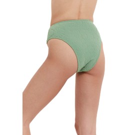 Flirtt Gottex Women's Standard Rise High Leg Bottom, Dusk Green