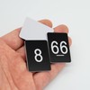 Black Plastic Rectangular Number Plates 0-100