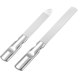 Baluue Stainless Steel Nail 2-in-1 Double Sided Manicure File Set for Fingernails Toenails