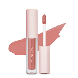 Natinda long-lasting, highly pigmented, long-lasting matte velvet lip tint, 3ml, 5 types of MLBB color tones / 나틴다 지속력좋은 고발색 롱래스팅 매트 벨벳 립 틴트 3ml 5종 MLBB 컬러 톤