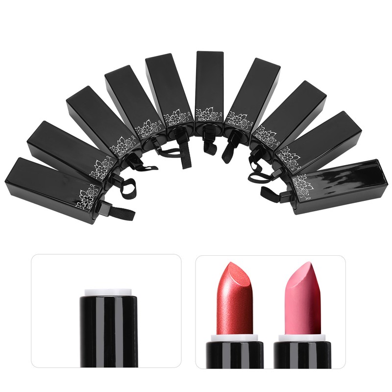 10pcs Empty Lipstick Tube Portable Elegant Lip Gloss Container DIY