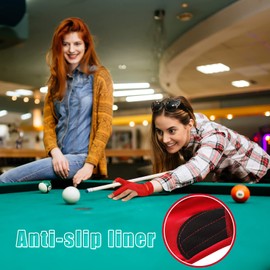 15 Pcs 3 Fingers Pool Gloves Billiards Left Hand Shooters Snooker Cue Sport Gloves Show Pool Gloves for Women and Men Billiard Shooters Carom Sports Accessories