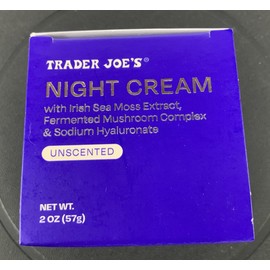 Trader Joe’s Night Cream Irish Sea Moss Extract Fermented Mushroom Complex 2 OZ