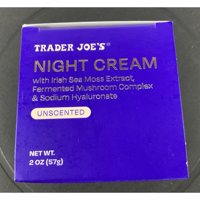 Trader Joe’s Night Cream Irish Sea Moss Extract Fermented Mushroom