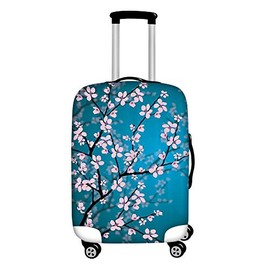 Dremagia Cherry Blossom Luggage Cover Spandex Cover for 22-25 Inch Travel Suitcase